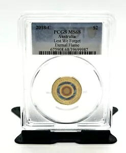 �I�[�X�g�����A PCGS MS68 2018 C $2 �Y����Ȃ��i���̉� ���W�\�ȃR�C��