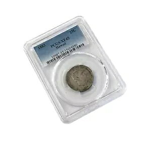 1883 ハワイ クォーター 25C PCGS XF45 レア コイン グレード 1/4 ハパハ 送料無料