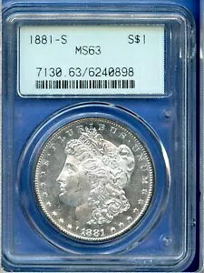 1881 S PCGS MS63 [K Vo[ _[ $1 1881-S Gen 2.1 OGH J[̊O PL DMPL