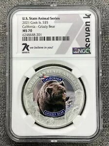 2021 �N�b�N���� $5 �č��B���� �J���t�H���j�A �n�C�C���O�} NGC MS70 7k