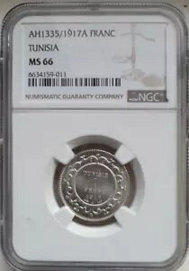 1917(A) �`���j�W�A �V���o�[ 1 �t���� NGC MS66 (TOP POP 1/0)