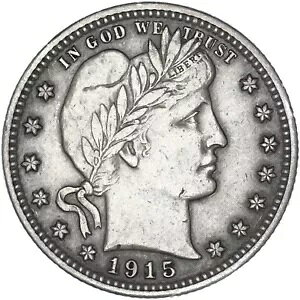 1915 (P) Barber Quarter 90% Vo[  AU ɂĂ͎ʐ^Q R045