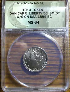 _EJ[ 1914 oeB 5C O/S 1899 5C MS64 ANACS