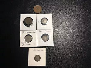 1866;Arrows-Rays 1856 XF Large Cent 1827 BustDime���܂�6�R�C���^�C�v�̃R�C�����b�g