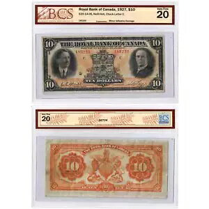 10 h 1927 NC oN Iu Ji_ `[^[hm[g #630-14-06 - BCS VF-20