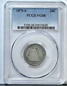 1875-S 20C oeB V[ebh 20 Zg s[X RC PCGS VG08 O[h VG 5298