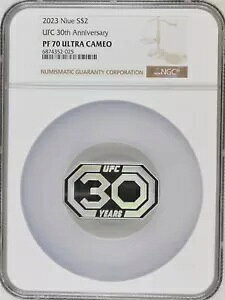 2023 �j�E�G UFC 30 ���N�L�O 1 �I���X .999 �V���o�[ NGC PF70 UC- 1993 �N�̂ݒ���