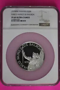 1979 �p�i�} �V���o�[ 20 �o���{�A PF 69 �E���g�� �J���I NGC �F��O���[�f�b�h �X���u 7038