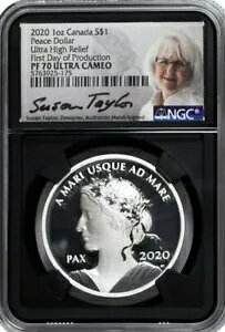 2020 $1 CAD �v���[�t 1 �I���X .999 �t�@�C�� �V���o�[ �J�i�_���a�h�� ������������