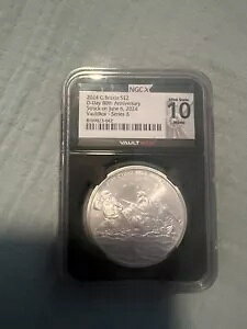 VAULTBOX 2024 GB 1 �I���X �V���o�[ ?2 80 ���N�L�O D-Day PF-70 UCAM NGC