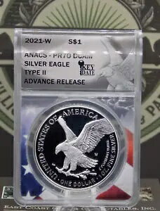 2021 "W" AJ v[t Vo[ C[O *TYPE 2* $1 ANACS PR70 DCAM #705 AhoX