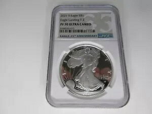 2021 S Eagle S$1 �C�[�O�� �����f�B���O T-2 PF 70 �E���g�� �J���I NGC �C�[�O�� 35 ���N�L�O