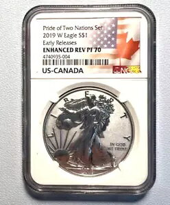 2 �̍��Ƃ̃v���C�h �Z�b�g 2019 W Eagle $1 ���������[�X���� REV PF 70