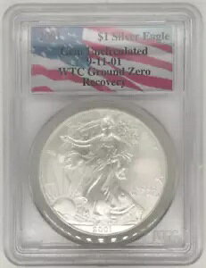 2001 AJ Vo[ C[O 2001 N 9  11  WTC OEh [ Jo[ PCGS GemUncirculated