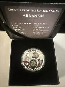 2020 Treasures of the US �V���o�[�A�A�[�J���\�[ �_�C�������h�A���T �O�����f�ABOX�ACOA�t��