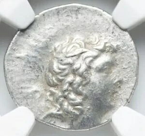 アリアラテス 9 世、紀元前 101 〜 87 年、カッパドキア王国、AR ドラクマ ギリシャ銀貨、NGC XF