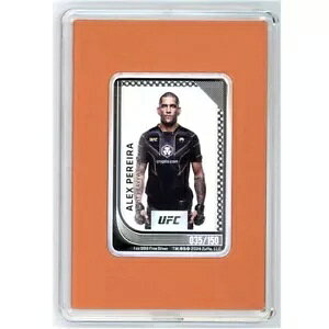 �A���b�N�X �y���C�� 2024 $2 UFC �~���g �g���[�f�B���O �V���o�[ �R�C�� �j�E�G NZ �~���g COA #035/150