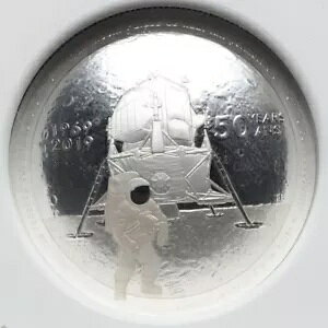 NGC PF70 �A�|�� 11 �����ʒ��� 2019 �J�i�_ 50th Ann Space Astronaut �V���o�[ �R�C��