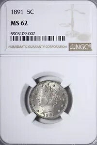 BU 1891 oeB V jbP NGC MS62 fGȃRC! KCTM