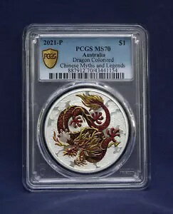 2021 ̐_bƓ`̃hS J[ 1 IXBVo[ PCGS MS70 *Ō 1 