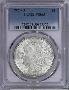 1921-D [K Vo[ h 1 h PCGS MS63