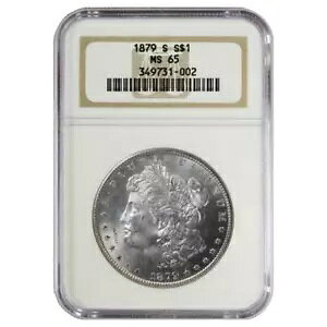 1879-S ���[�K�� �V���o�[ �_���[ NGC MS65 �z���C�g �R�C��