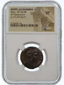 l BI eghN} [} GWvgAANThA r RC RY13 66-67 AD - NGC VF