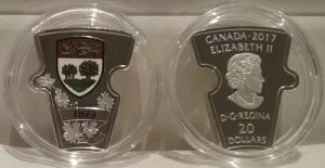 1873-2017 プリンス エドワード島 $20 1OZ ピュアシルバー プルーフ カナダ パズル ピース コイン