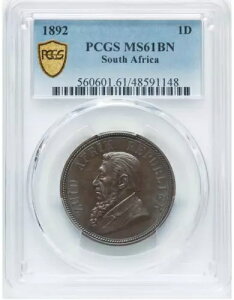 ��A�t���J 1892 �y�j�[ ZAR PCGS �O���[�h MS61 �u���E�� �x�������~���g�AKM2�AHern-Z1�B