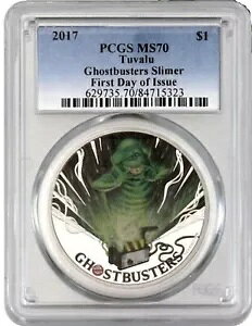 2017 1 �I���X �V���o�[ $1 �c�o�� �S�[�X�g�o�X�^�[�Y �X���C�}�[ PCGS PF70DCAM FDOI �v���[�t �R�C���B