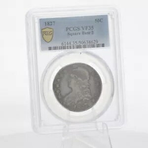 1827 50C XNGA x[X 2 Lbvh oXg n[t_[ t@C Vo[ RC PCGS VF 35