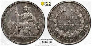 F068 �t�����X�̃C���h�V�i�B 1906-A �s�A�X�g�� Lec-289 PCGS ���� XF �ڍ�