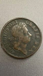 1723 Farthing Hibernia DEI.GRATIA.REX、米国植民地コイン非常に希少です!ラストワン