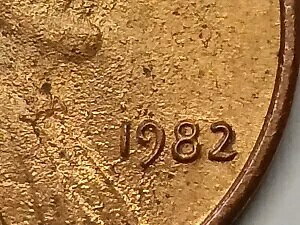 1982 ラージ デイト 2.5g リンカーン 1 セント USA RB アメリカ合衆国 ?? Nunc