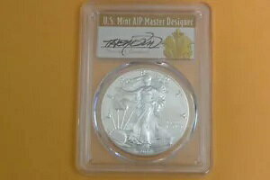 2017 W 艶出しシルバー イーグル PCGS SP70 トーマス クリーブランド サイン入り FDI アールデコ