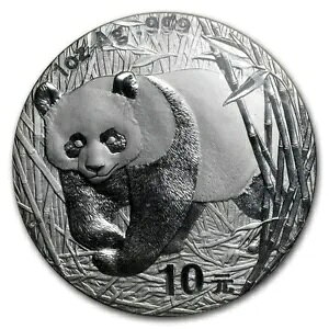 2002 CHINA PANDA 1IX .999 Ag 10 10~ vItBɕ