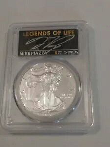 2021 ASE $1 タイプ 1 PCGS PSA MS70 レジェンド オブ ライフ マイク ピアザ ドジャース MLB HOF