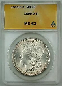 1899-O ���[�K�� �V���o�[ 1 �h�� �R�C���AANACS MS-63�A���邢�F���� (���ǂ��R�C��)