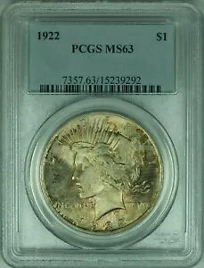 1922 s[X Vo[ _[ 1 h RC PCGS MS-63 F (34-F)