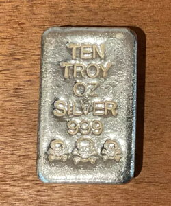 AgeBX ~g 10IXSkull & Bones .999 t@CVo[݃o[ - A