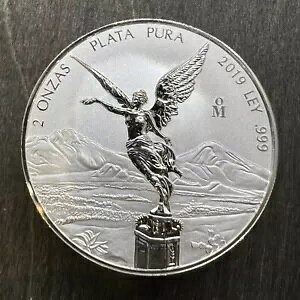 2019 メキシコ リベルタ 2オンス ???? シルバー リバース プルーフ モ プラタ プラ ミント コンディション