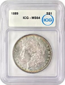 1889 ���[�K�� �V���o�[ �_���[ $1 �`���C�X ������ ICG MS64 �v���e�B �g�[�j���O