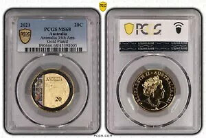 2021 20c S[h bL J[ 35th Anni of Animalia Unc RC PCGS MS68 {t