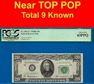 1950D $20 �A�M������s�� PCGS 63PPQ 9 ���m�̃T���t�����V�X�R �X�^�[ fr 2063-L*