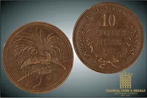 ドイツ領ニューギニア、エー・テン・フェニヒ、1894A ... 魅力的で非常に上質