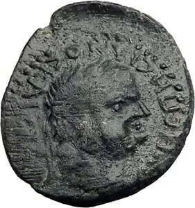 VESPASIAN 69AD Aigai in Aeolis �l���A�� �Q�[�� �Ñネ�[�}�̃R�C�� APOLLO i64718