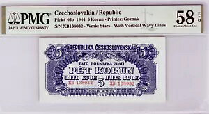 �`�F�R�X���o�L�A 5 �R���� (1944) �s�b�N�ԍ� 46b PMG 58 Choice AU