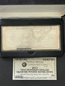2013 $100 4 gC IX .999 ⎆ cOA oC QCYr RCY