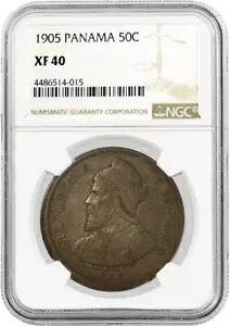 1905 50C �p�i�}���a�� 50 �Z���e�V���X �V���o�[ NGC XF40 ���ɏ㎿�ȃR�C��
