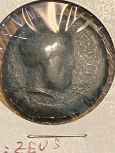 A3953、ギリシャコイン、シチリア島シラキュースゼウス/サンダーボルト、ヘミリトロン344BC、